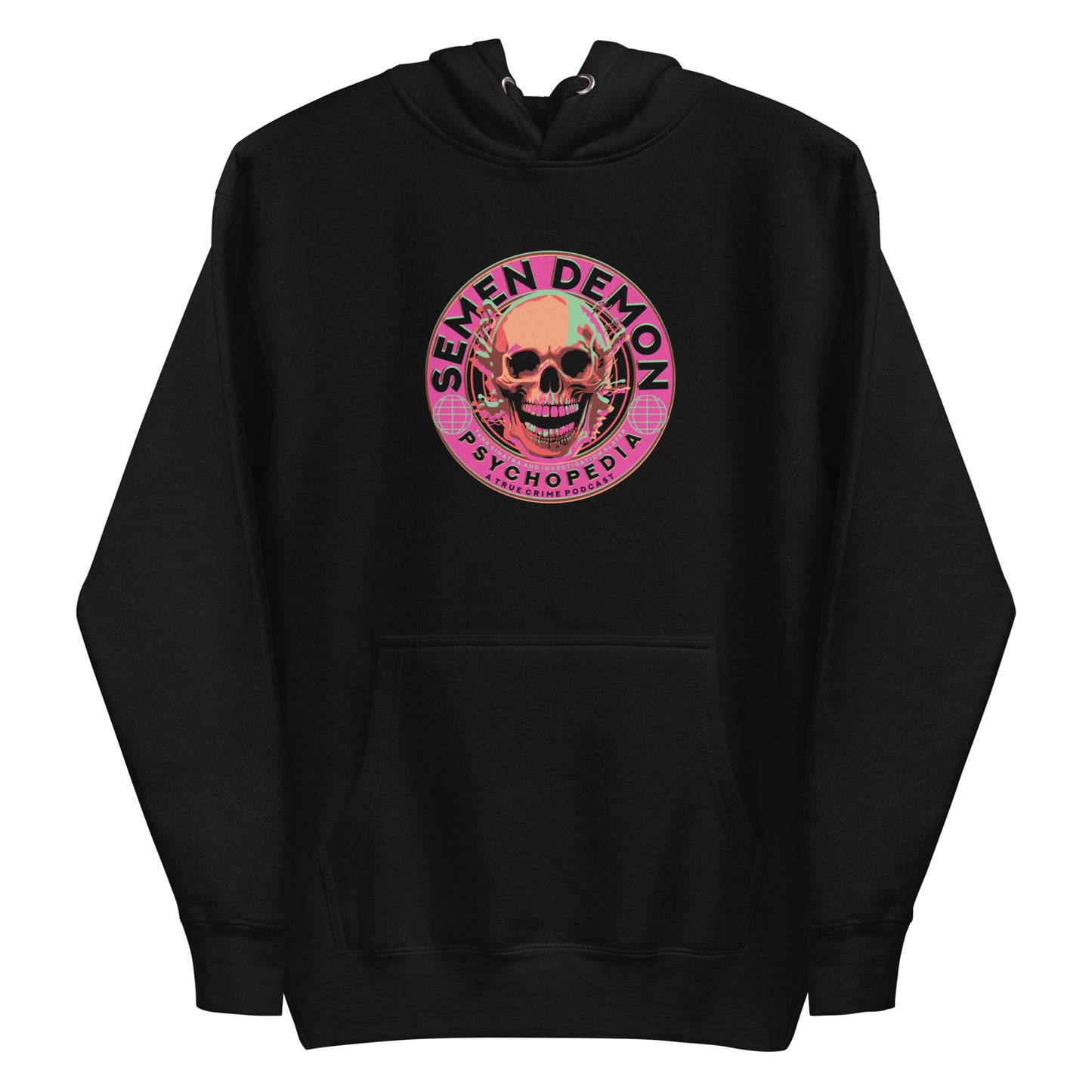 Semen Demon Skull Badge - Unisex Hoodie