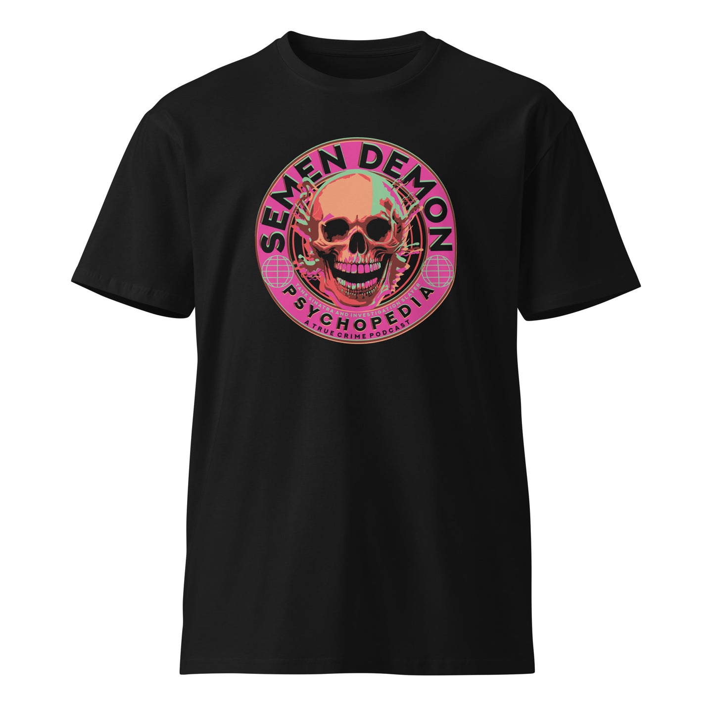 Semen Demon Skull Badge - Men's Premium Tee