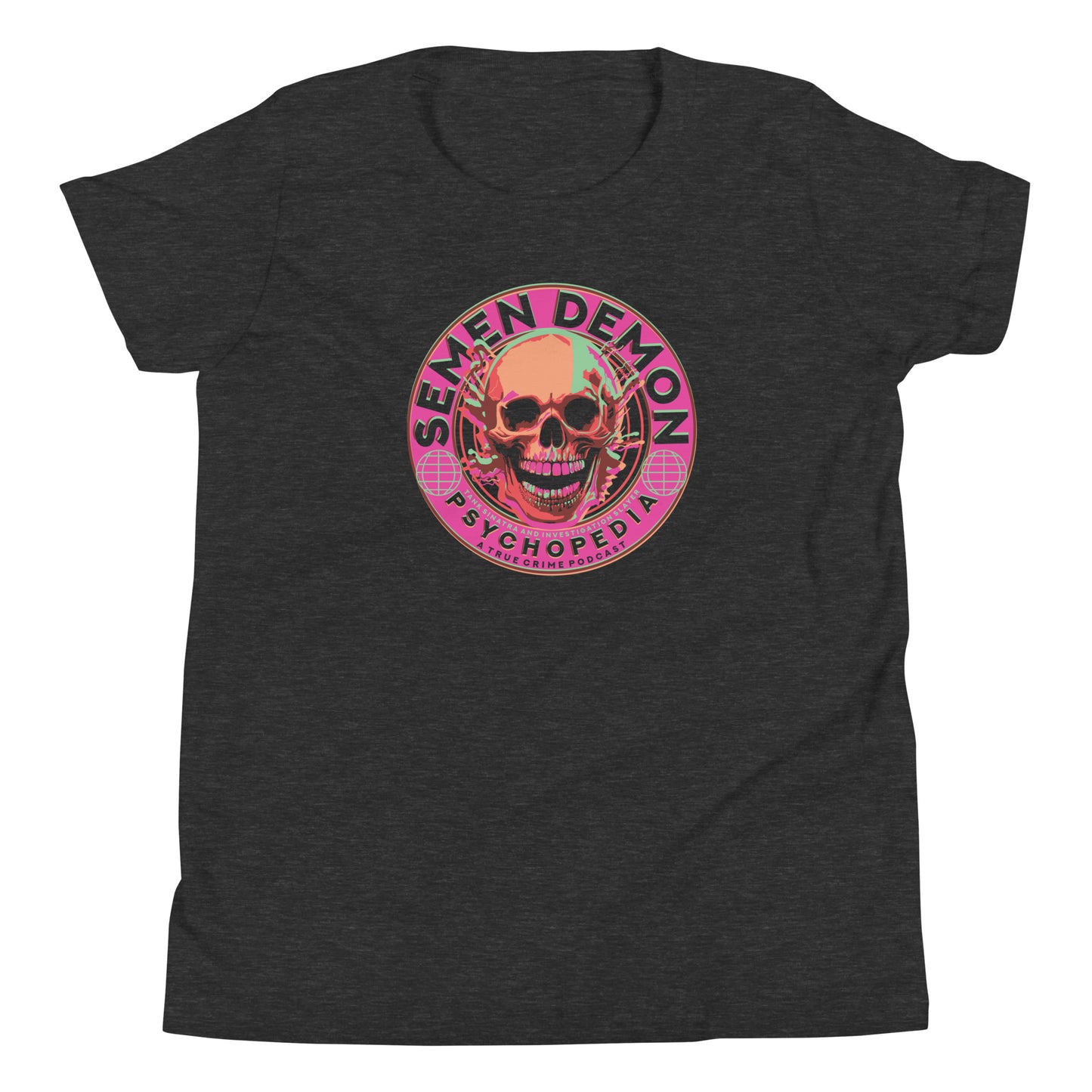 Semen Demon Skull Badge - Unisex Kid's Tee