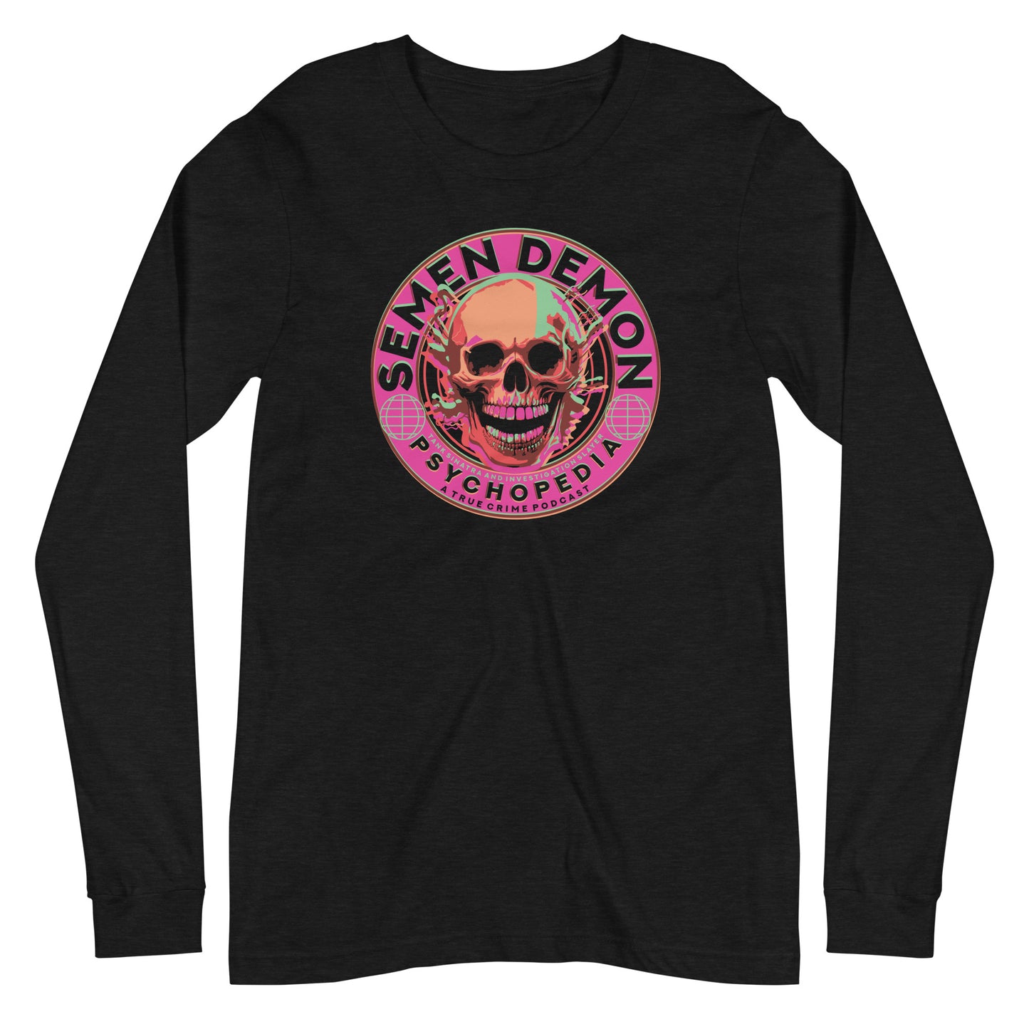 Semen Demon Skull Badge - Unisex Long Sleeve Tee