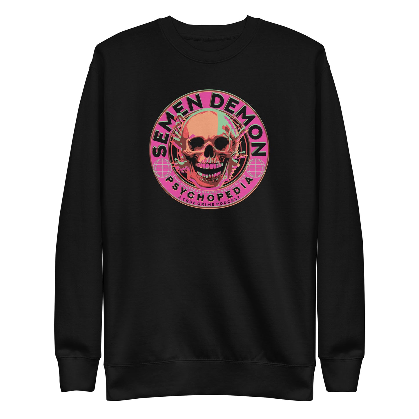 Semen Demon Skull Badge - Unisex Premium Sweatshirt