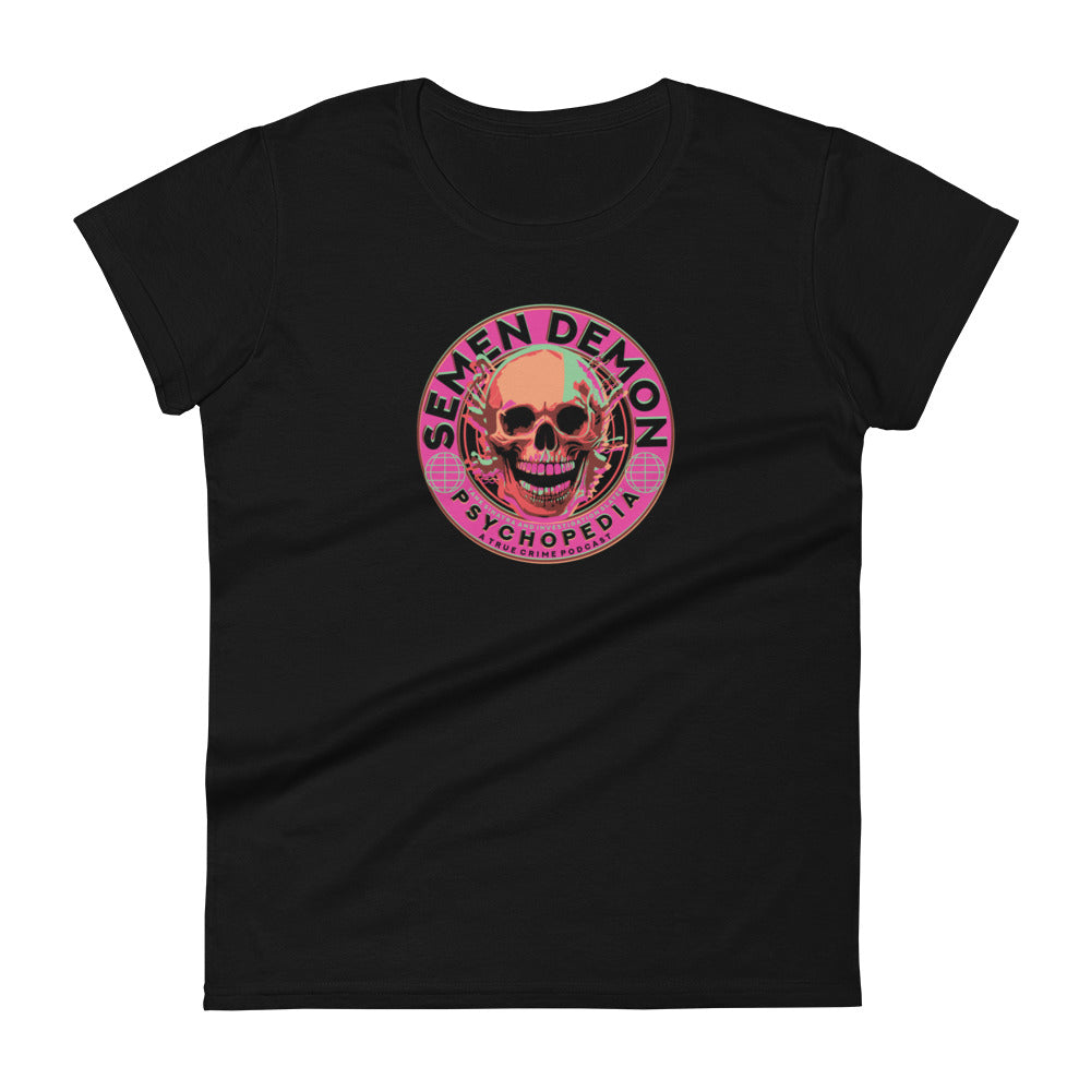 Semen Demon Skull Badge - Women's Tee